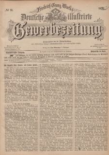 Deutsche Illustrirte Gewerbezeitung, 1876. Jahrg. XLI, nr 31.