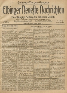 Elbinger Neueste Nachrichten, Nr. 294 Sonntag 26 Oktober 1913 65. Jahrgang