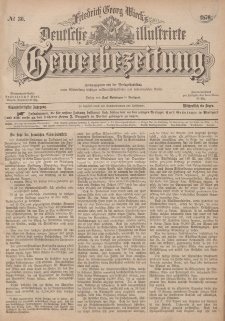 Deutsche Illustrirte Gewerbezeitung, 1876. Jahrg. XLI, nr 36.