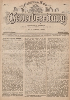Deutsche Illustrirte Gewerbezeitung, 1876. Jahrg. XLI, nr 37.