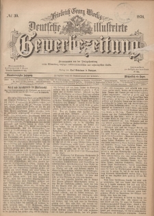 Deutsche Illustrirte Gewerbezeitung, 1876. Jahrg. XLI, nr 39.