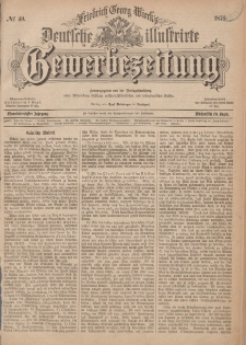 Deutsche Illustrirte Gewerbezeitung, 1876. Jahrg. XLI, nr 40.