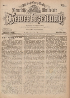 Deutsche Illustrirte Gewerbezeitung, 1876. Jahrg. XLI, nr 42.