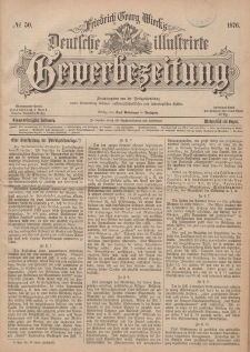 Deutsche Illustrirte Gewerbezeitung, 1876. Jahrg. XLI, nr 50.