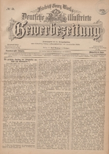 Deutsche Illustrirte Gewerbezeitung, 1876. Jahrg. XLI, nr 51.