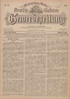 Deutsche Illustrirte Gewerbezeitung, 1876. Jahrg. XLI, nr 52.