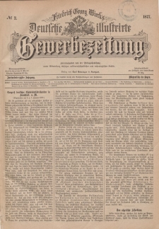Deutsche Illustrirte Gewerbezeitung, 1877. Jahrg. XLII, nr 2.