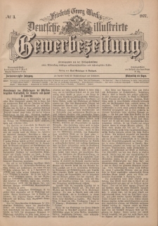 Deutsche Illustrirte Gewerbezeitung, 1877. Jahrg. XLII, nr 3.