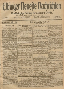 Elbinger Neueste Nachrichten, Nr. 295 Montag 27 Oktober 1913 65. Jahrgang