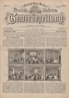 Deutsche Illustrirte Gewerbezeitung, 1877. Jahrg. XLII, nr 15.