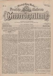 Deutsche Illustrirte Gewerbezeitung, 1877. Jahrg. XLII, nr 17.