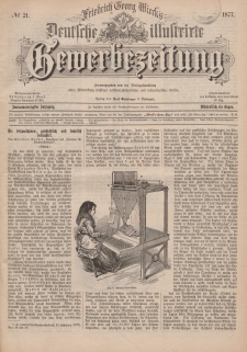 Deutsche Illustrirte Gewerbezeitung, 1877. Jahrg. XLII, nr 21.