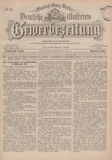 Deutsche Illustrirte Gewerbezeitung, 1877. Jahrg. XLII, nr 22.