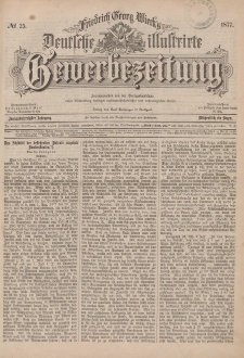 Deutsche Illustrirte Gewerbezeitung, 1877. Jahrg. XLII, nr 25.