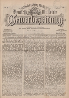 Deutsche Illustrirte Gewerbezeitung, 1877. Jahrg. XLII, nr 29.