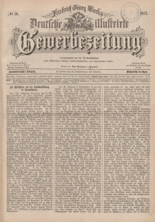 Deutsche Illustrirte Gewerbezeitung, 1877. Jahrg. XLII, nr 31.