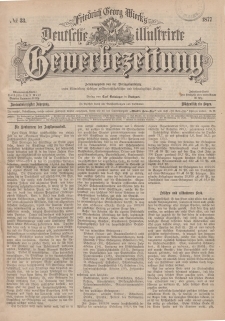 Deutsche Illustrirte Gewerbezeitung, 1877. Jahrg. XLII, nr 33.