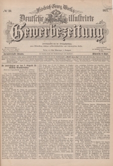 Deutsche Illustrirte Gewerbezeitung, 1877. Jahrg. XLII, nr 39.