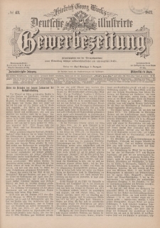 Deutsche Illustrirte Gewerbezeitung, 1877. Jahrg. XLII, nr 43.