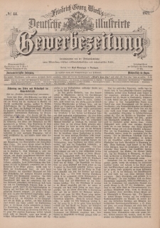 Deutsche Illustrirte Gewerbezeitung, 1877. Jahrg. XLII, nr 44.