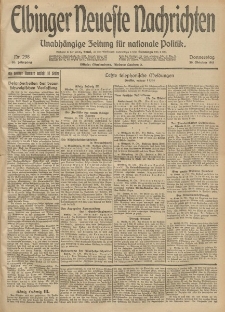 Elbinger Neueste Nachrichten, Nr. 298 Donnerstag 30 Oktober 1913 65. Jahrgang
