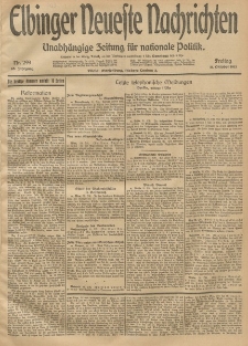 Elbinger Neueste Nachrichten, Nr. 299 Freitag 31 Oktober 1913 65. Jahrgang