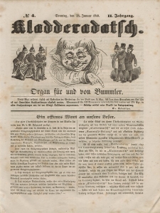 Kladderadatsch, 2. Jahrgang, Sonntag, 28. Januar 1849, Nr. 4