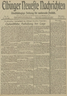 Elbinger Neueste Nachrichten, Nr. 69 Dienstag 11 März 1913 65. Jahrgang