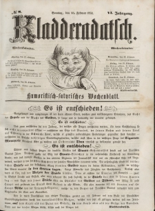 Kladderadatsch, 6. Jahrgang, Sonntag, 20. Februar 1853, Nr. 8
