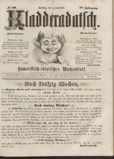 Kladderadatsch, 6. Jahrgang, Sonntag, 5. Juni 1853, Nr. 26