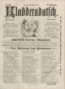 Kladderadatsch, 6. Jahrgang, Sonntag, 19. Juni 1853, Nr. 28