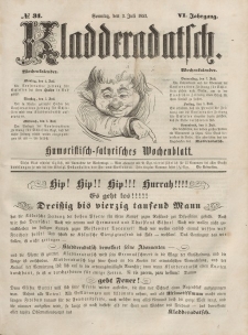Kladderadatsch, 6. Jahrgang, Sonntag, 3. Juli 1853, Nr. 31