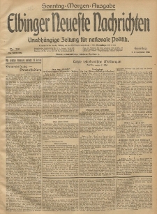 Elbinger Neueste Nachrichten, Nr. 301 Sonntag 2 November 1913 65. Jahrgang