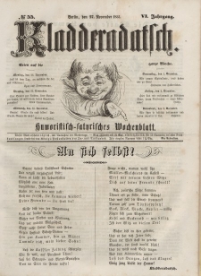 Kladderadatsch, 6. Jahrgang, Sonntag, 27. November 1853, Nr. 55