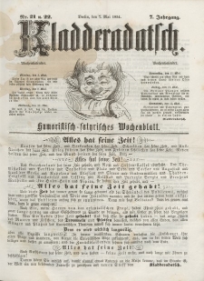 Kladderadatsch, 7. Jahrgang, 7. Mai 1854, Nr. 21/22