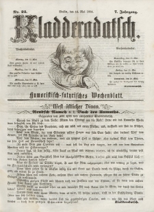 Kladderadatsch, 7. Jahrgang, 14. Mai 1854, Nr. 23
