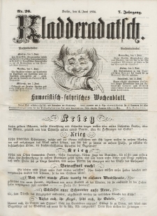 Kladderadatsch, 7. Jahrgang, 4. Juni 1854, Nr. 26