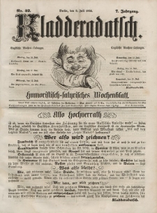 Kladderadatsch, 7. Jahrgang, 9. Juli 1854, Nr. 32