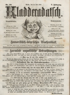 Kladderadatsch, 7. Jahrgang, 16. Juli 1854, Nr. 33