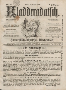 Kladderadatsch, 7. Jahrgang, 30. Juli 1854, Nr. 35