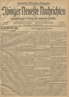 Elbinger Neueste Nachrichten, Nr. 308 Sonntag 9 November 1913 65. Jahrgang