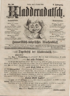 Kladderadatsch, 7. Jahrgang, 1. Oktober 1854, Nr. 46