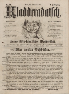 Kladderadatsch, 7. Jahrgang, 8. Oktober 1854, Nr. 47