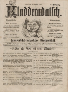 Kladderadatsch, 7. Jahrgang, 29. Oktober 1854, Nr. 50