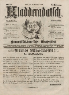 Kladderadatsch, 7. Jahrgang, 26. November 1854, Nr. 55