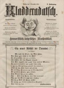 Kladderadatsch, 7. Jahrgang, 3. Dezember 1854, Nr. 56