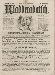 Kladderadatsch, 7. Jahrgang, 17. Dezember 1854, Nr. 58/59