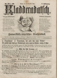 Kladderadatsch, 7. Jahrgang, 17. Dezember 1854, Nr. 58/59