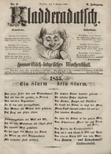 Kladderadatsch, 8. Jahrgang, 7. Januar 1855, Nr. 2