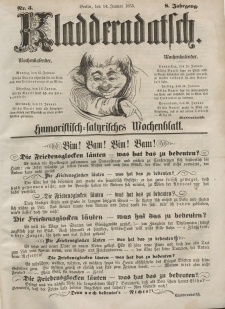Kladderadatsch, 8. Jahrgang, 14. Januar 1855, Nr. 3